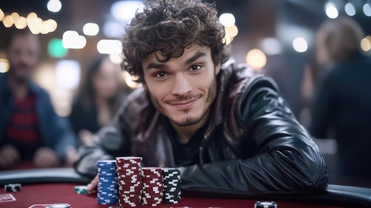 Live baccarat dealer at mega hoki108 studio